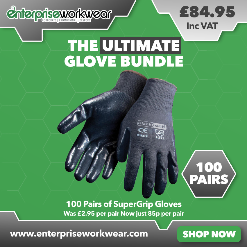 100 Pairs of Super Grip Gloves DEAL